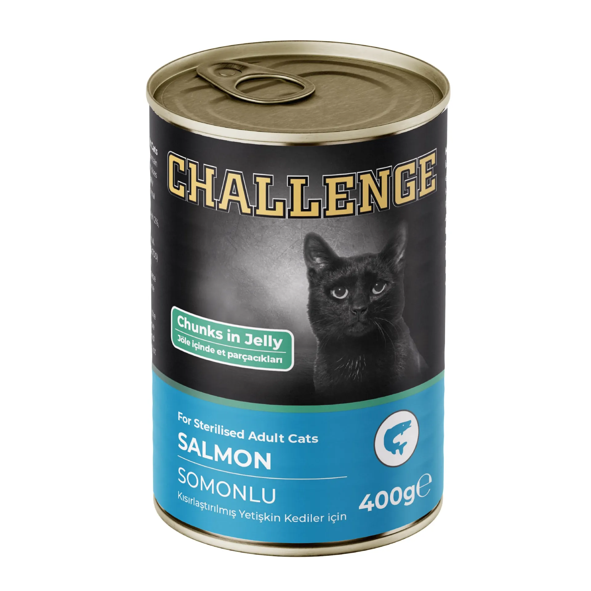 Challenge Somonlu Kısırlaştırılmış Yetişkin Kedi Konservesi 400 G