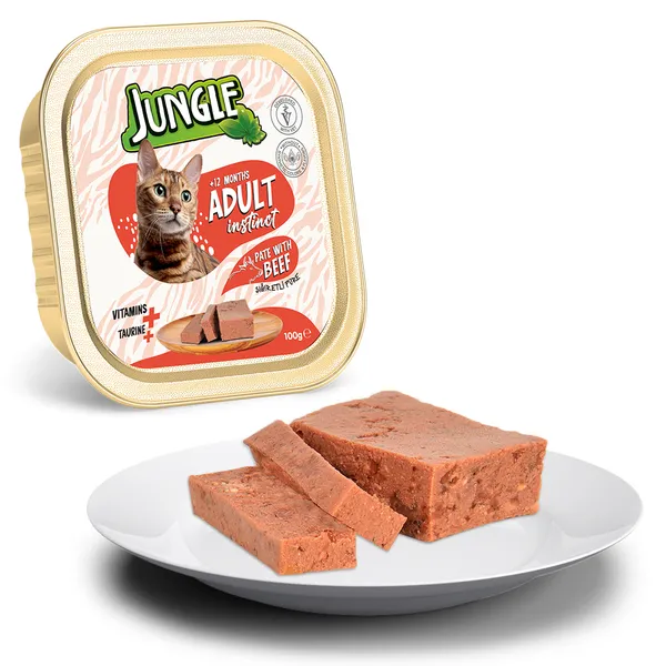 Jungle Kedi 100g Dana Etli Ezme/Pate Mama
