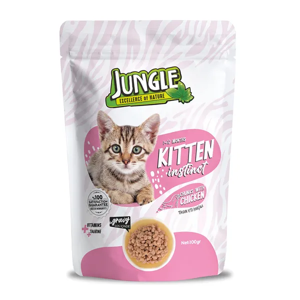 Jungle Yavru Kedi Tavuklu 100 g Pouch
