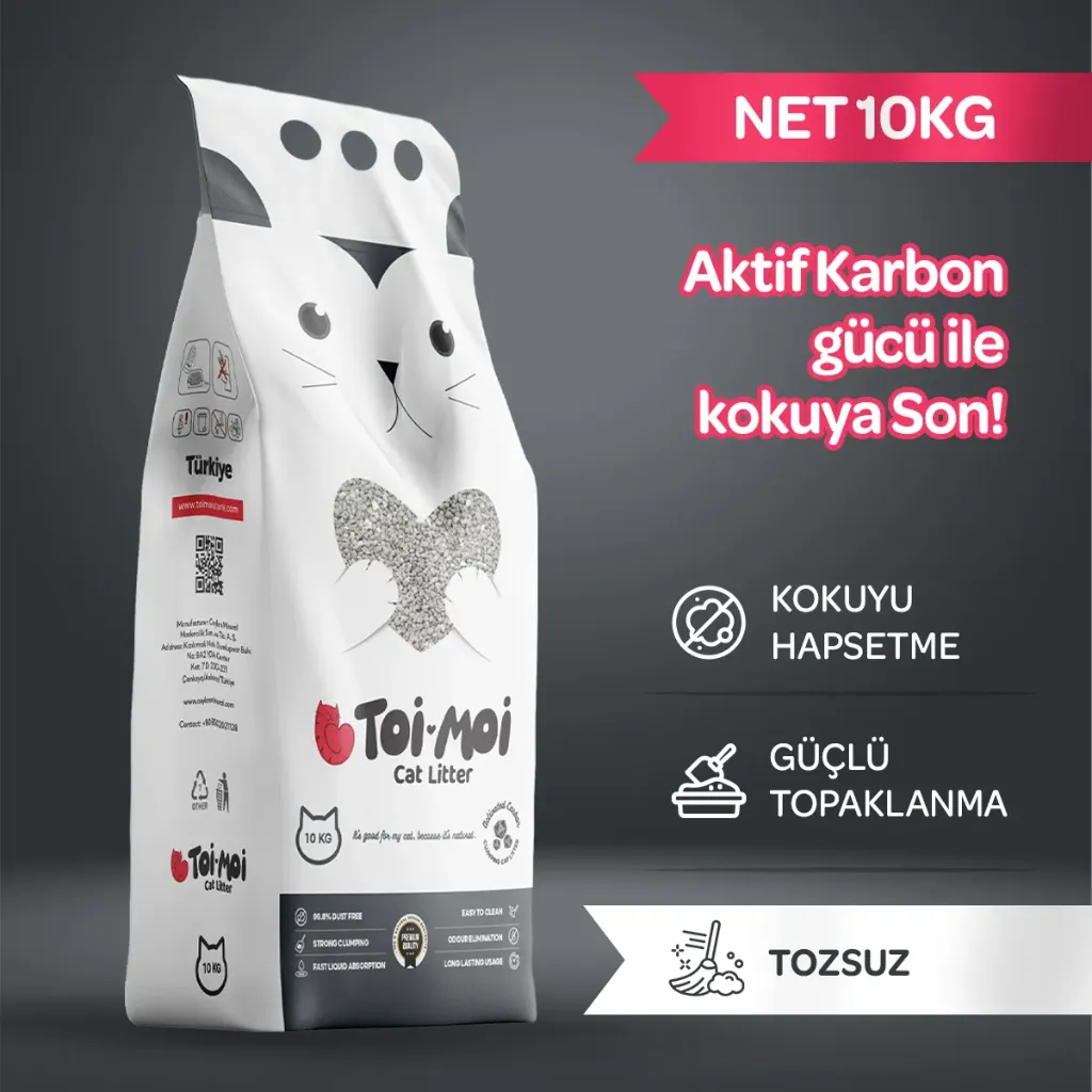 Toi Moi 10 Lt Aktif Karbonlu Kedi Kumu