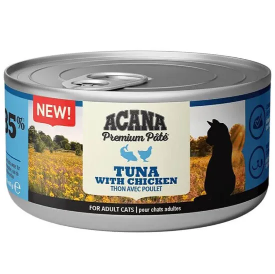 Acana 85 Gr Tuna Chicken Pate (Ezme) Tuna Balıklı ve Tavuklu Kedi Konservesi