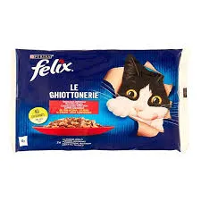 Felix Tavuklu ve Sığır Etli Yaş Kedi Maması Ekonomik Paket 4x85gr