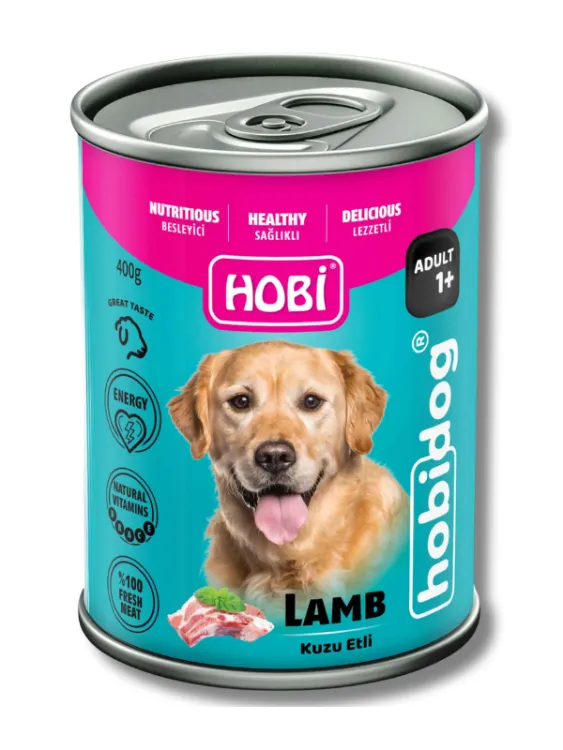 Hobidog Kuzu Etli Yetişkin Köpek Konservesi 400 Gr