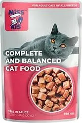 Miss Kis Hindili Yetişkin Kedi Pouch 100 Gr