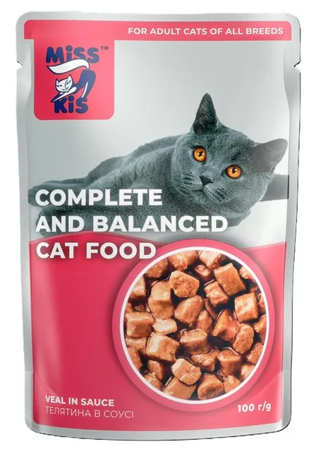 Miss Kis Sığır Etli Yetişkin Kedi Pouch 100 Gr