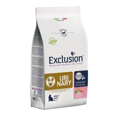 Exclusion Cat Urinary Domuz Eti, Bezelye ve Pirinç Özlü 1,5 Kg