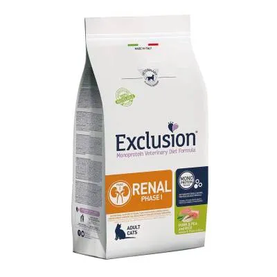 Exclusion Cat Renal Phase 1 Domuz Eti & Bezelye & Pirinç 1,5 Kg