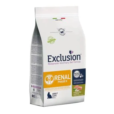 Exclusion Cat Renal Phase 2 Domuz Eti & Bezelye & Pirinç 1,5 Kg