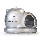 WooHuloo Pro Otomatik Kedi Tuvaleti Cool Silver
