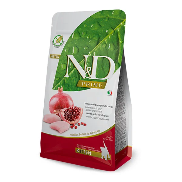 N&D Prime Kitten Tavuklu Narlı Tahılsız Yavru Kedi Maması 1,5 Kg
