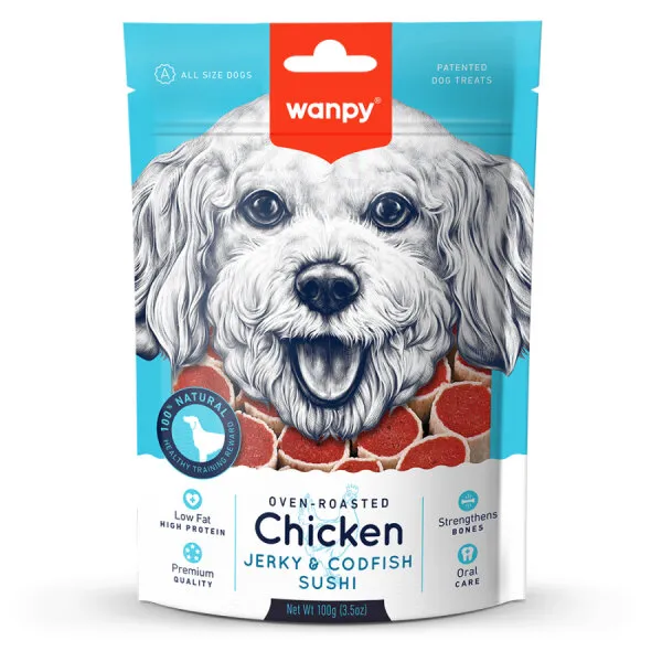 Wanpy Tavuklu&Morina Balıklı 100 gr CC-02 Köpek Ödülü
