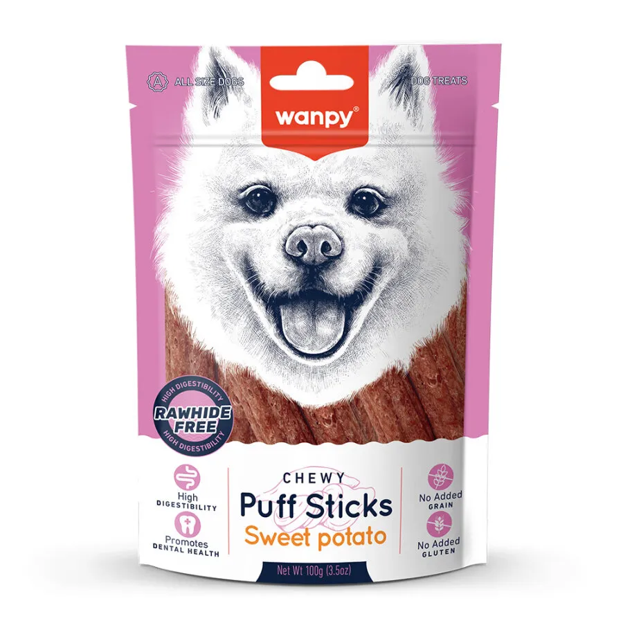 Wanpy Tahılsız Tatlı Patatesli Köpek Çiğneme Ödülü 100g