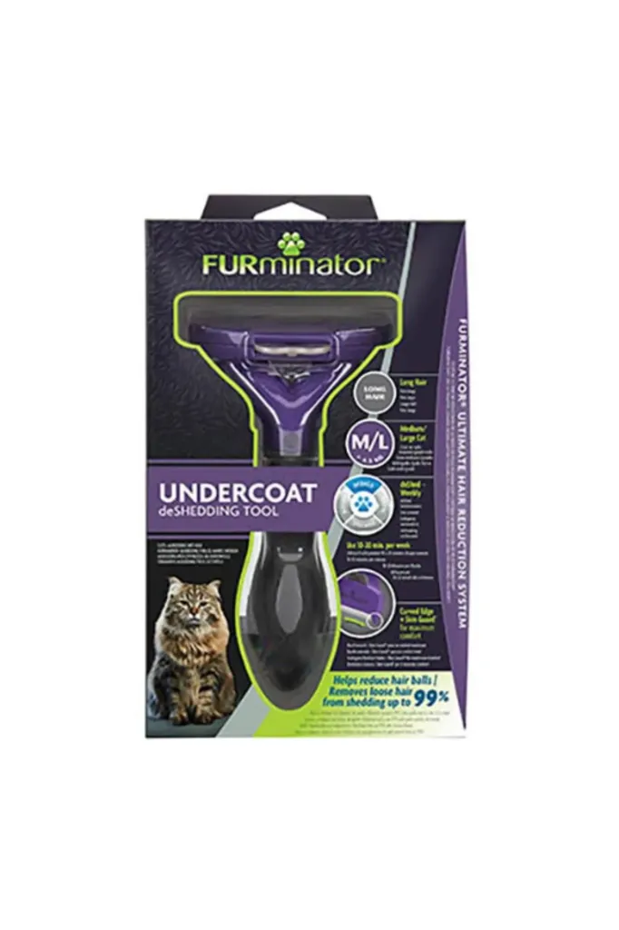 Furminator Kısa Tüylü Kedi Tarağı MEDIUM/LARGE