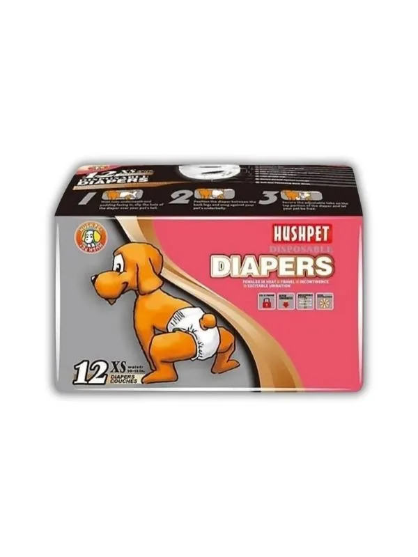 Hushpet Köpek Bezi XS Beden 12 Li