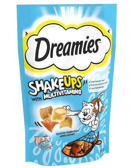 Dreamies Shake Ups Ton Balığı Somon Ve Karidesli Kedi Ödülü 55 Gr