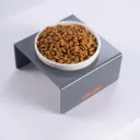 PawStar Antrasit Tekli Pleksi-Seramik Mama ve Su Kabı