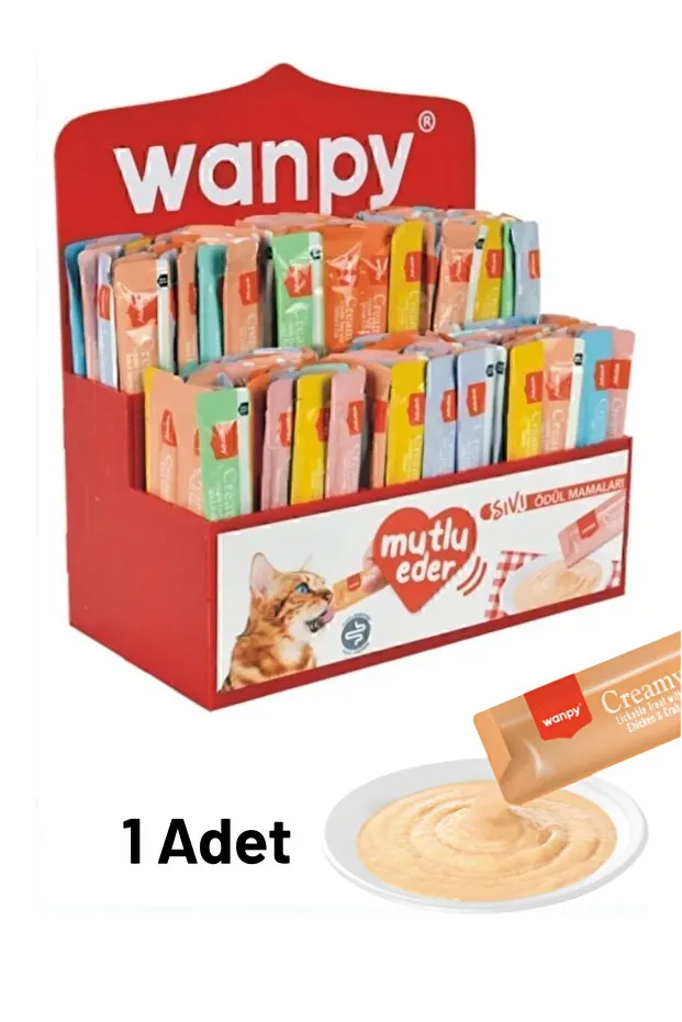 Wanpy Tekli Krema Kedi Ödülü 14 gr